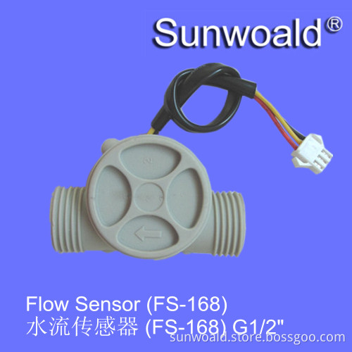 1~30L/min Hall Magnetic plastic water 1/2" flow meter sensor